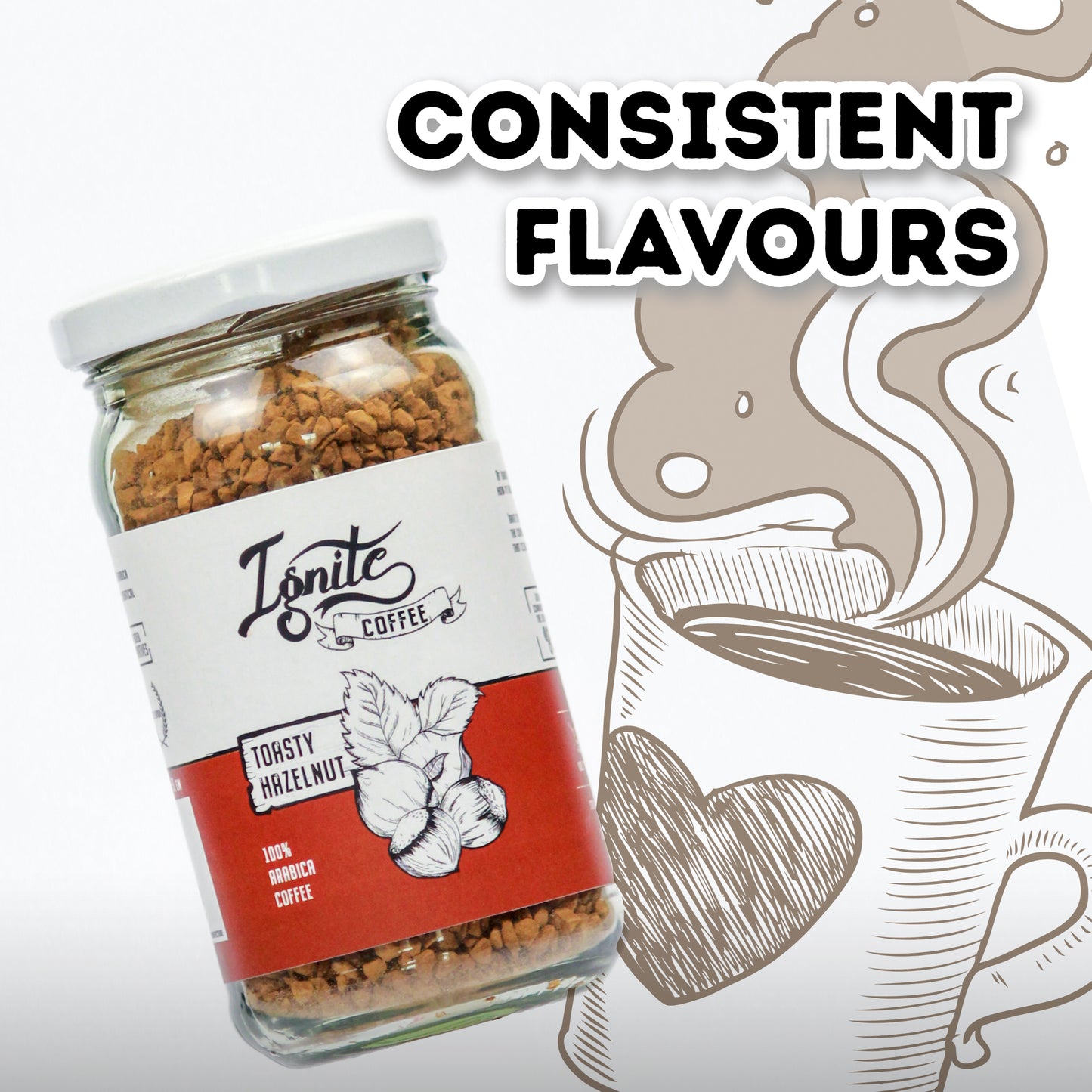 Toasty Hazelnut Instant Coffee